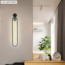GobekUsa Sleek Rotatable Black LED Wall Mounted Sconce Light with Simplicity Design