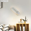 GobekUsa Minimalist LED Oval Wall Sconce Light for Living Room - Stylish Metal Mount Lighting