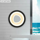 GobekUsa Modern Minimalist LED Corner Sconce in Black with Acrylic Shade