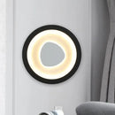 GobekUsa Modern Minimalist LED Corner Sconce in Black with Acrylic Shade