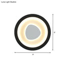 GobekUsa Modern Minimalist LED Corner Sconce in Black with Acrylic Shade