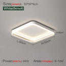 GobekUsa Bedroom Lamp Ceiling Lights Modern Minimalist Master Bedroom Warm LED Lighting