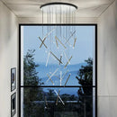 GobekUsa Black Round Tube LED Chandelier for Duplex Loft Stair - Interior Lighting Decoration