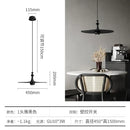 GobekUsa Black Solid Wood Saucer Pendant Lights, LED GU10, Minimalist Design