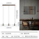 GobekUsa Black Solid Wood Saucer Pendant Lights, LED GU10, Minimalist Design