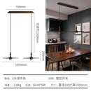 GobekUsa Black Solid Wood Saucer Pendant Lights, LED GU10, Minimalist Design