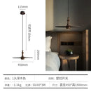 GobekUsa Black Solid Wood Saucer Pendant Lights, LED GU10, Minimalist Design