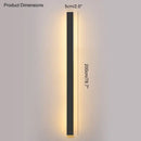 GobekUsa Black Waterproof LED Wall Light | Minimalist Outdoor Garden Balcony Terrace Decor