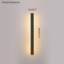 GobekUsa Black Waterproof LED Wall Light | Minimalist Outdoor Garden Balcony Terrace Decor