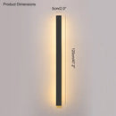 GobekUsa Black Waterproof LED Wall Light | Minimalist Outdoor Garden Balcony Terrace Decor