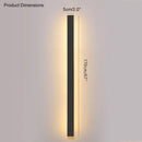 GobekUsa Black Waterproof LED Wall Light | Minimalist Outdoor Garden Balcony Terrace Decor