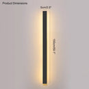 GobekUsa Black Waterproof LED Wall Light | Minimalist Outdoor Garden Balcony Terrace Decor