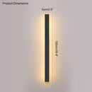 GobekUsa Black Waterproof LED Wall Light | Minimalist Outdoor Garden Balcony Terrace Decor