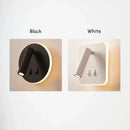 Modern minimalist black & white adjustable wall lamp for bedroom by Decorbites