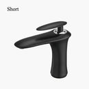 GobekUsa Black & White Brass Bathroom Faucet with Single Lever Control