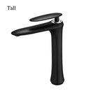 GobekUsa Black & White Brass Bathroom Faucet with Single Lever Control