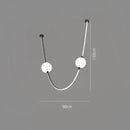 GobekUsa Colorized LED Dimmable Ceiling Chandelier - 2025 Trend Hanging Lamps