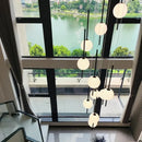 GobekUsa Creative LED Chandeliers: Luxurious Design for Living Rooms, Large Lighting Fixtures for Staircases