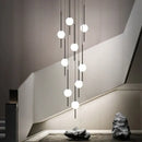 GobekUsa Creative LED Chandeliers: Luxurious Design for Living Rooms, Large Lighting Fixtures for Staircases