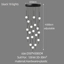 GobekUsa Creative LED Chandeliers: Luxurious Design for Living Rooms, Large Lighting Fixtures for Staircases