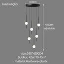 GobekUsa Creative LED Chandeliers: Luxurious Design for Living Rooms, Large Lighting Fixtures for Staircases