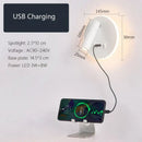 GobekUsa LED Wall Lamp USB Charging Bedroom Hotel Bedside Reading Sconce Switch