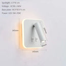 GobekUsa LED Wall Lamp USB Charging Bedroom Hotel Bedside Reading Sconce Switch