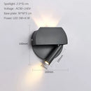 GobekUsa LED Wall Lamp USB Charging Bedroom Hotel Bedside Reading Sconce Switch