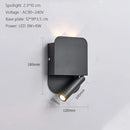 GobekUsa LED Wall Lamp USB Charging Bedroom Hotel Bedside Reading Sconce Switch