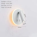 GobekUsa LED Wall Lamp USB Charging Bedroom Hotel Bedside Reading Sconce Switch
