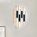GobekUsa Modern Linear LED Wall Sconce in Acrylic White - Wall Mounted Bedside Light in Warm/White Light, 12.5"/16.5"/20.5" H