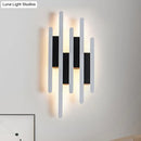 GobekUsa Modern Linear LED Wall Sconce in Acrylic White - Wall Mounted Bedside Light in Warm/White Light, 12.5"/16.5"/20.5" H