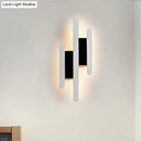 GobekUsa Modern Linear LED Wall Sconce in Acrylic White - Wall Mounted Bedside Light in Warm/White Light, 12.5"/16.5"/20.5" H