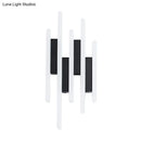 GobekUsa Modern Linear LED Wall Sconce in Acrylic White - Wall Mounted Bedside Light in Warm/White Light, 12.5"/16.5"/20.5" H