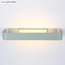 GobekUsa Minimalist LED Wall Sconce: Rectangular Aluminum Fixture, 12"/16" Diameter, Black/White