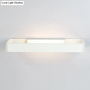 GobekUsa Minimalist LED Wall Sconce: Rectangular Aluminum Fixture, 12"/16" Diameter, Black/White