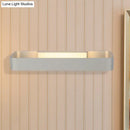 GobekUsa Minimalist LED Wall Sconce: Rectangular Aluminum Fixture, 12"/16" Diameter, Black/White