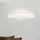 GobekUsa Minimalist LED Wall Sconce: Rectangular Aluminum Fixture, 12"/16" Diameter, Black/White