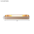 GobekUsa Minimalist LED Wall Sconce: Rectangular Aluminum Fixture, 12"/16" Diameter, Black/White