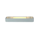 GobekUsa Minimalist LED Wall Sconce: Rectangular Aluminum Fixture, 12"/16" Diameter, Black/White