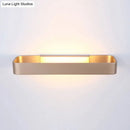 GobekUsa Minimalist LED Wall Sconce: Rectangular Aluminum Fixture, 12"/16" Diameter, Black/White