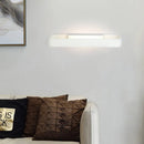 GobekUsa Minimalist LED Wall Sconce: Rectangular Aluminum Fixture, 12"/16" Diameter, Black/White