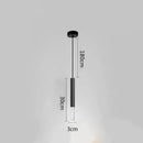 GobekUsa Black Ring Pendant Lamp Dimmable LED Ceiling Hanging Light
