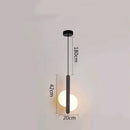 GobekUsa Black Ring Pendant Lamp Dimmable LED Ceiling Hanging Light