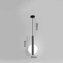 GobekUsa Black Ring Pendant Lamp Dimmable LED Ceiling Hanging Light