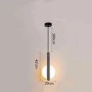 GobekUsa Black Ring Pendant Lamp Dimmable LED Ceiling Hanging Light