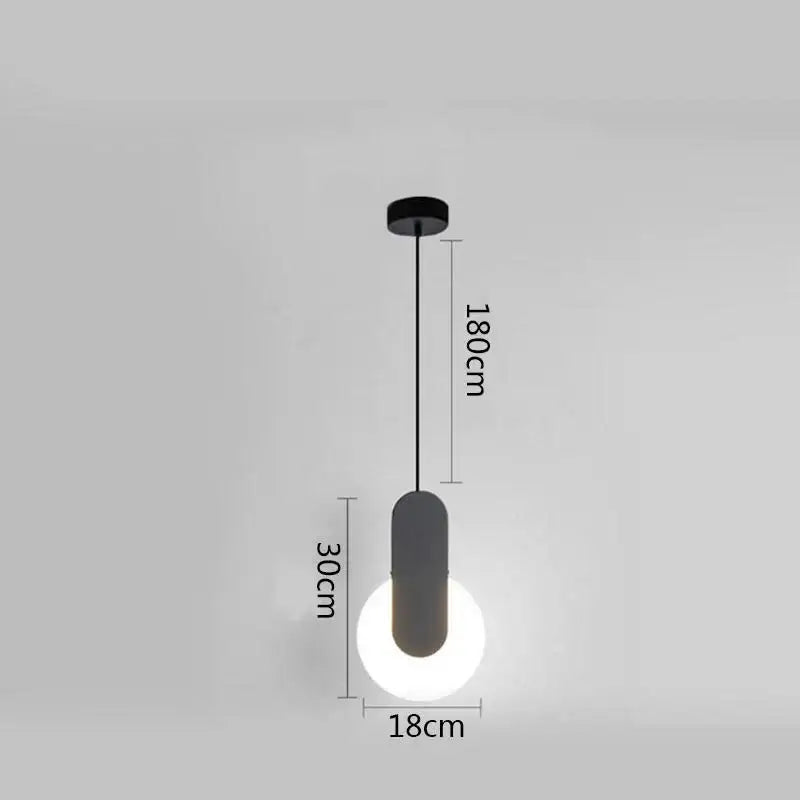 GobekUsa Black Ring Pendant Lamp Dimmable LED Ceiling Hanging Light, photo 9 of 24