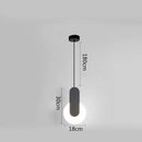 GobekUsa Black Ring Pendant Lamp Dimmable LED Ceiling Hanging Light
