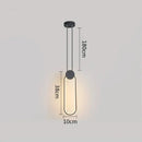 GobekUsa Black Ring Pendant Lamp Dimmable LED Ceiling Hanging Light
