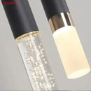 GobekUsa Black Ring Pendant Lamp Dimmable LED Ceiling Hanging Light